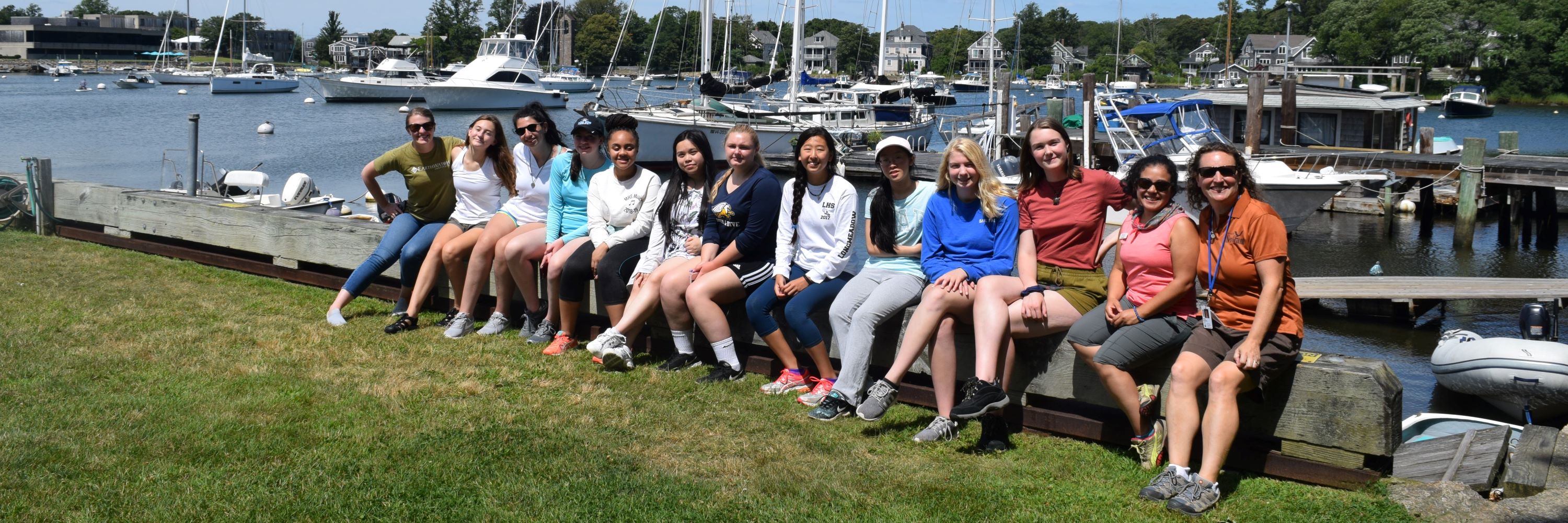 The 2019 Girls in Science team. (Courtesy WHOI)