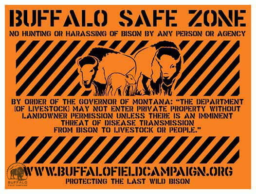Buffalo sign | Earthwatch
