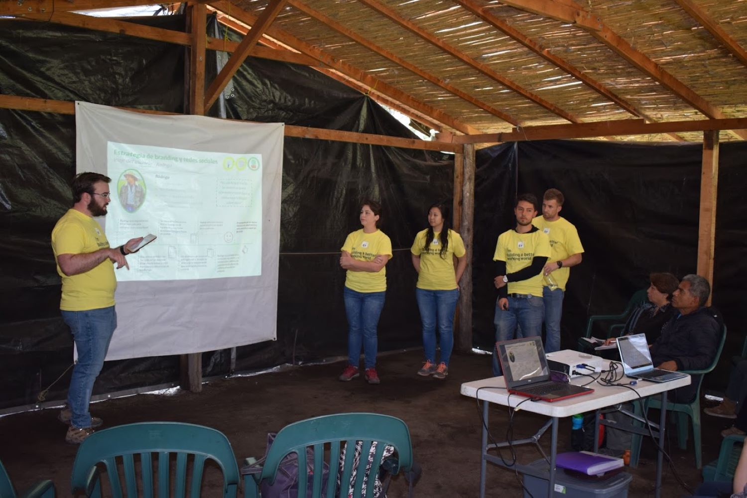 EY Employees doing a presentation