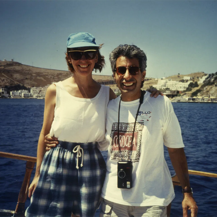 Karen and Michael Crisafulli during an Earthwatch expedition surveying the Aegean coast in 1994.