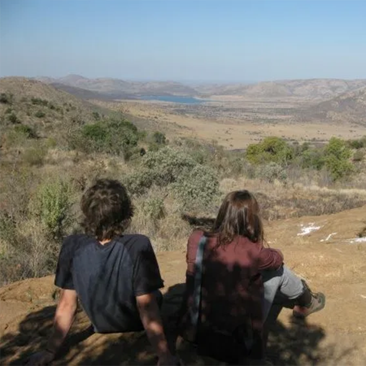Taking in the view while doing fieldwork in South Africa.
