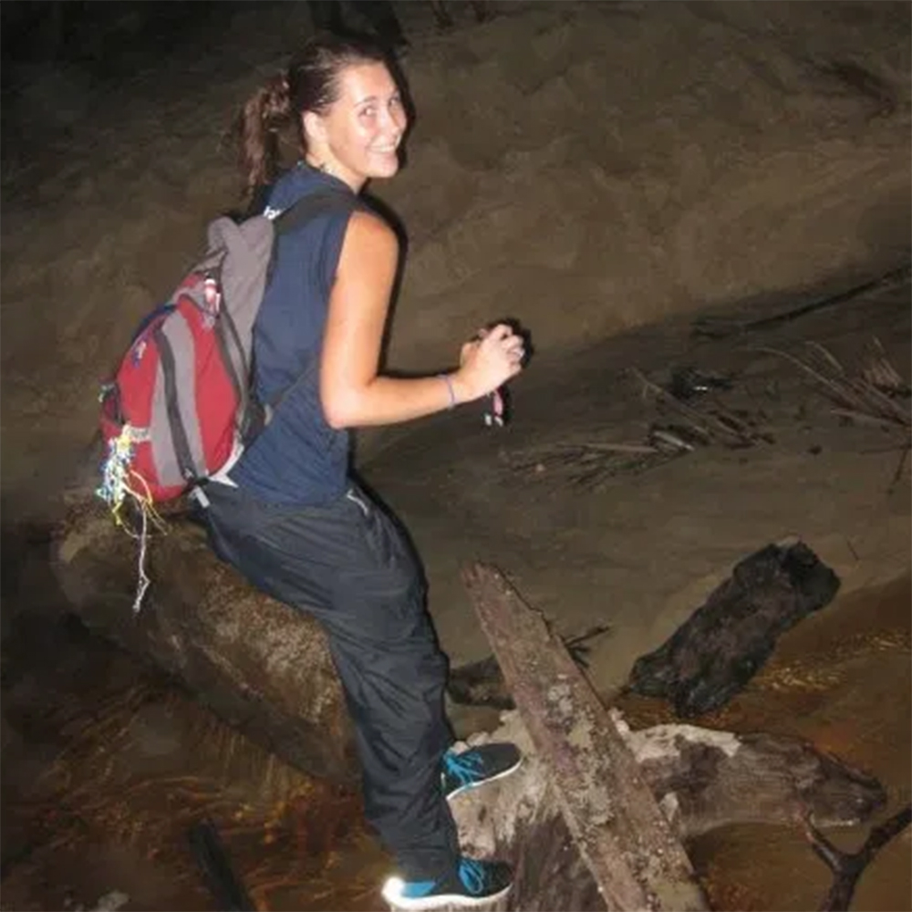 Out on a nighttime beach patrol looking for leatherback sea turtle nests in Trinidad.