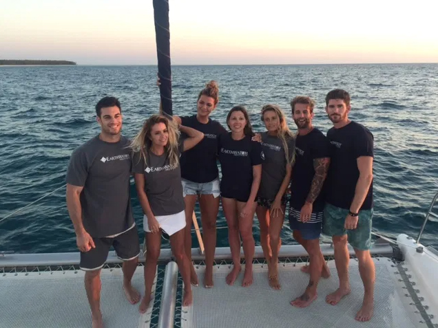 Heather (center) with the team of Malibu influencers.