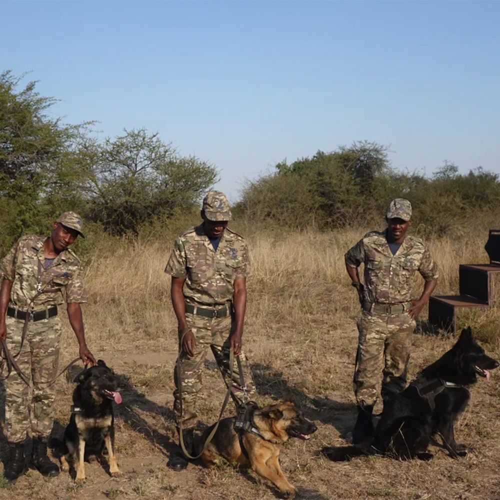 Part of the reserve’s Anti-Poaching Unit.