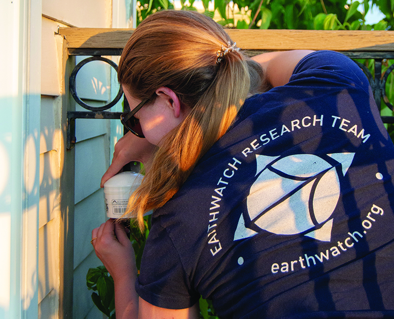 Earthwatch Operation Healthy Air participants receive a relatively low-cost PurpleAir sensor, which measures particulate matter in the air (such as dust, smoke, and other particles) and continually reports levels to an open-sourced database.