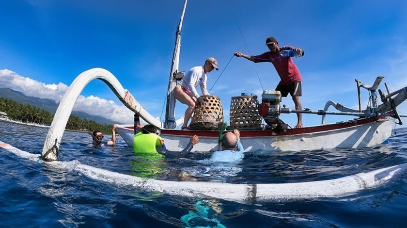 The small village of Kubu in northern Bali is home to a large community of fishermen who rely on healthy coral reefs to serve as a habitat for fish species.
