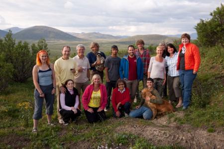 A team of Earthwatch volunteers enjoying the mountain air (credit Shirley Cusak)