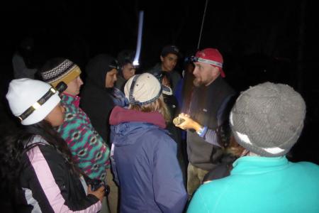 Earthwatch volunteers prepare for nighttime research in Utah (C) Grant Dornfeld