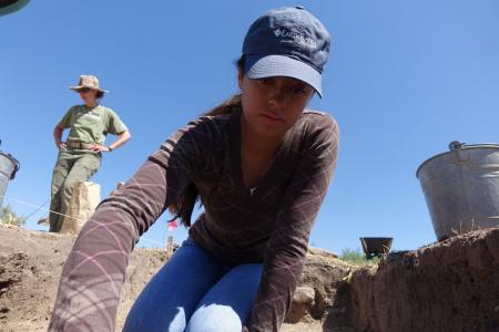 volunteer excavating in colorado