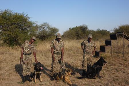 Part of the reserve’s Anti-Poaching Unit. (Ashley Junger)