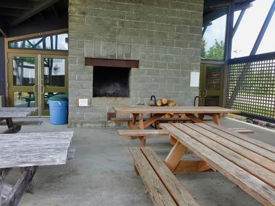 Earthwatch volunteers will whenever possible use this outdoor area for meals.