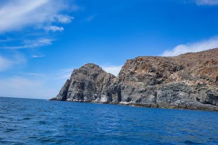 Punta Lobos, where humpback whale surveys take place. There are some stunning rock formations along the coastline.